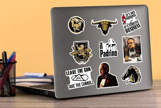 Alt view image 5 of 6 - The Godfather Movie 200 Vinyl Stickers Waterproof Die-Cut Decals Laptop Car