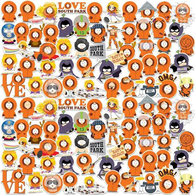 Main image of South Park Kenny 200ct Vinyl L Deluxe Stickers, Skateboard, Indoor/Outdoor