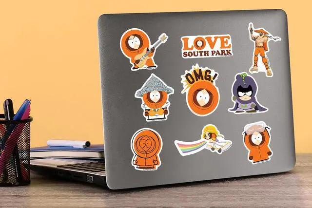 Alt view image 5 of 6 - South Park Kenny 200ct Vinyl L Deluxe Stickers, Skateboard, Indoor/Outdoor