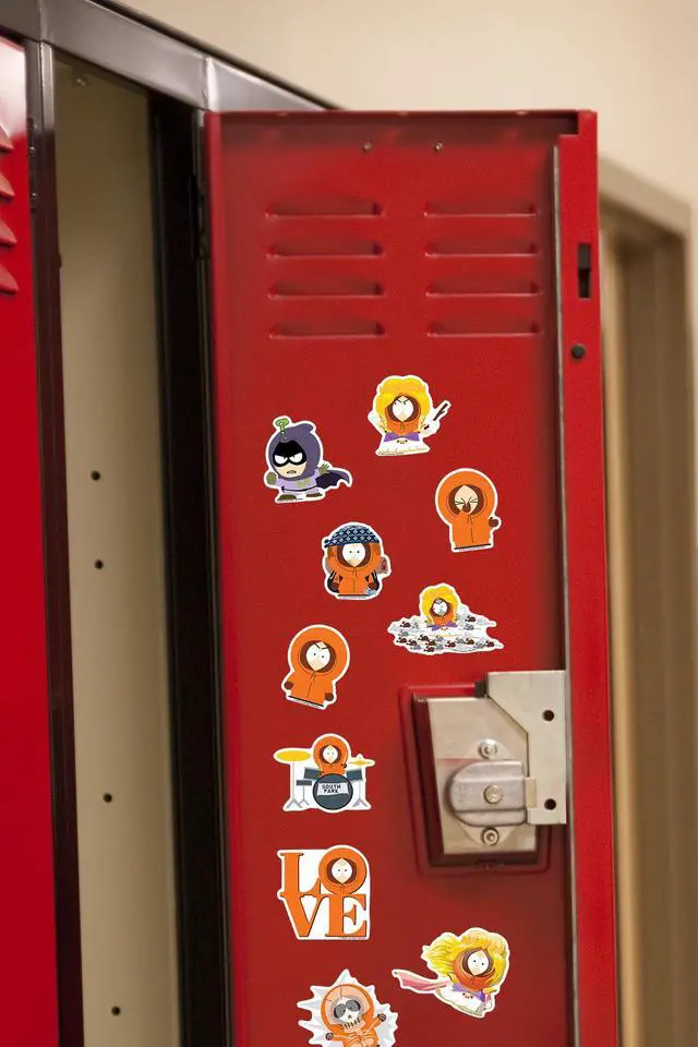 Alt view image 6 of 6 - South Park Kenny 200ct Vinyl L Deluxe Stickers, Skateboard, Indoor/Outdoor