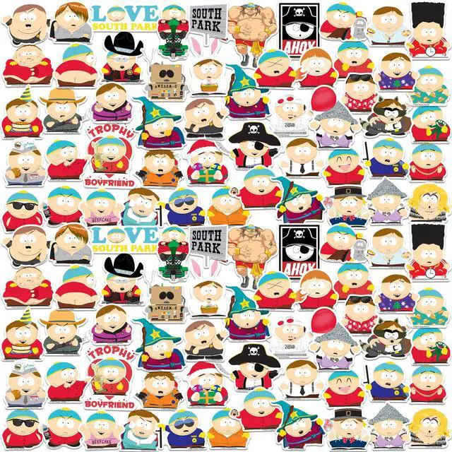Main image of South Park Cartman 100 Vinyl Stickers Waterproof Die-Cut Decals Laptop