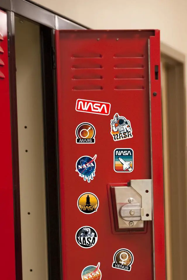 Alt view image 6 of 6 - NASA Trendy 100 Vinyl Stickers Waterproof Die-Cut Decals Laptop Scrapbook