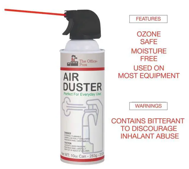 Alt view image 2 of 3 - Can Air, Compressed Canned Air, Air Duster, Can Air Duster for Computer, Electronic Keyboard Cleaner - 10oz Can - 2 Cans
