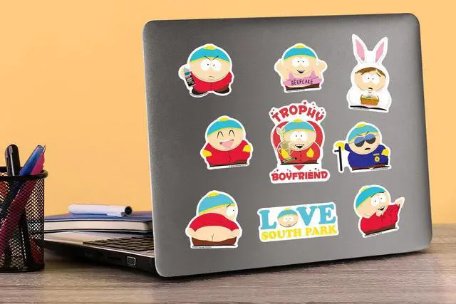 Alt view image 5 of 6 - South Park Cartman 100 Vinyl Stickers Waterproof Die-Cut Decals Laptop