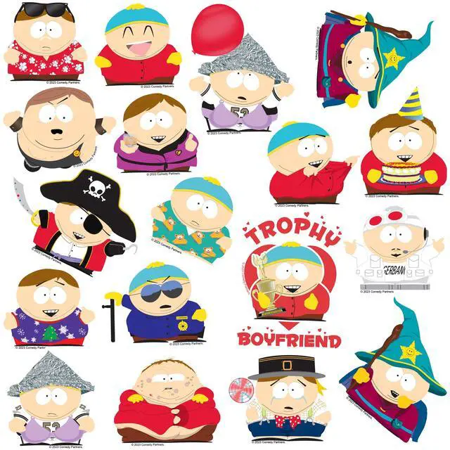 Alt view image 4 of 6 - South Park Cartman 100 Vinyl Stickers Waterproof Die-Cut Decals Laptop