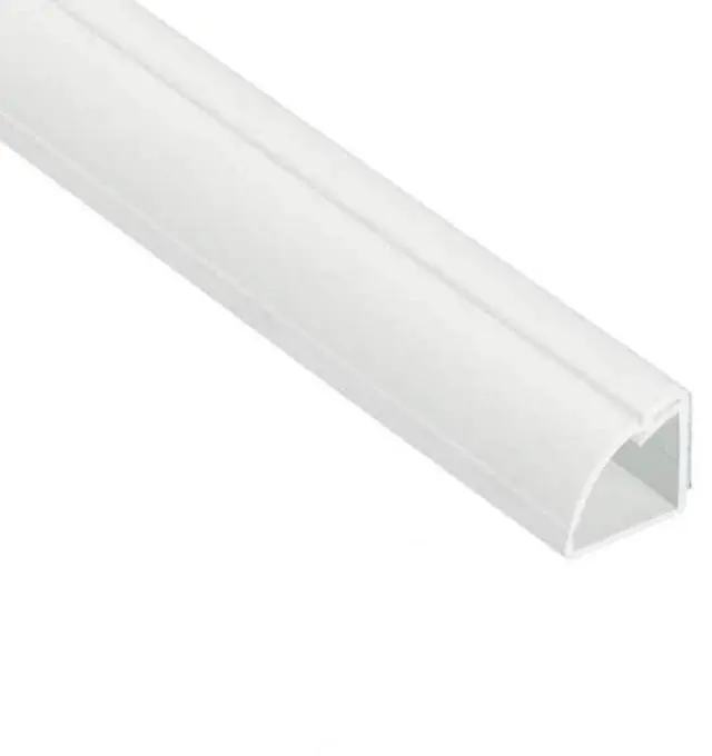 Main image of Quarter Round Cable Raceway Cord Cover Floor Trim | Paintable White | 5 Foot 0.87"x0.87"