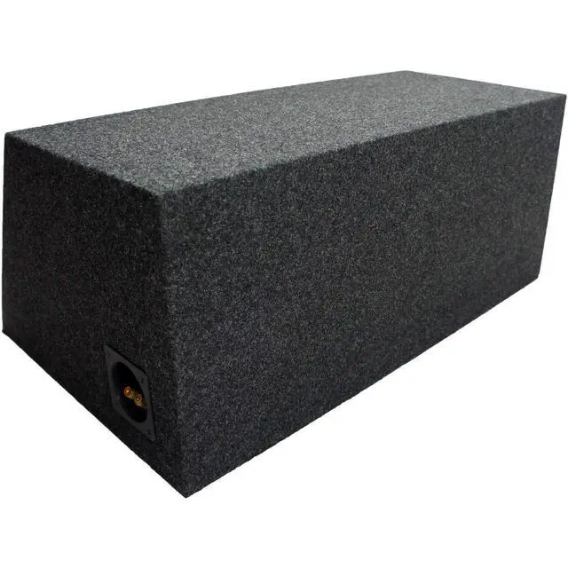 Alt view image 4 of 4 - Dual 10 Inch Sealed Sub Box Slanted Hatchback Subwoofer Enclosure ASC 210H | Empty unloaded speaker cabinet for custom car audio builds, angled design fits trunks and rear decks, tight accurate bass