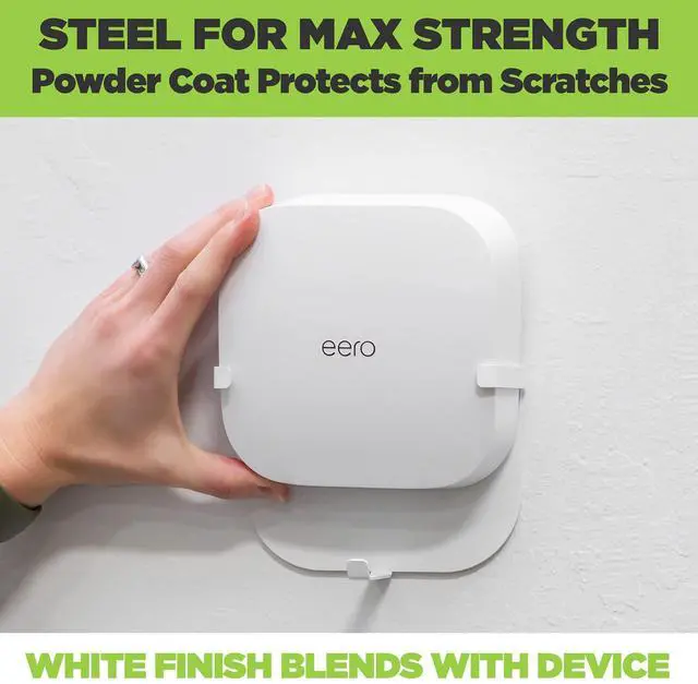 Alt view image 4 of 6 - EPro 6E Wall Mount for Eero Pro 6E Mesh Wi-Fi Router - American Company - Steel Wall Mount Compatible with Eero Pro 6E - Not Compatible with Eero Pro or Eero Pro 6