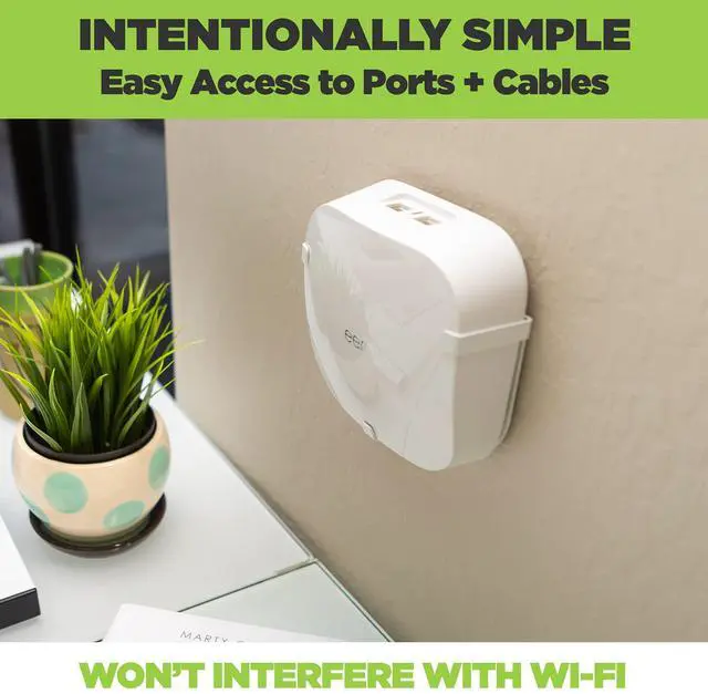 Alt view image 3 of 6 - EPro 6E Wall Mount for Eero Pro 6E Mesh Wi-Fi Router - American Company - Steel Wall Mount Compatible with Eero Pro 6E - Not Compatible with Eero Pro or Eero Pro 6