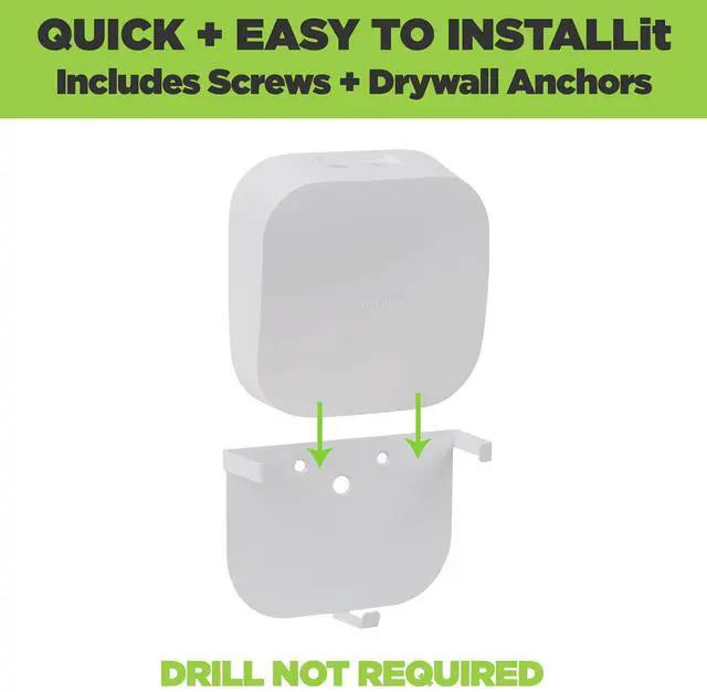 Alt view image 5 of 6 - EPro 6E Wall Mount for Eero Pro 6E Mesh Wi-Fi Router - American Company - Steel Wall Mount Compatible with Eero Pro 6E - Not Compatible with Eero Pro or Eero Pro 6