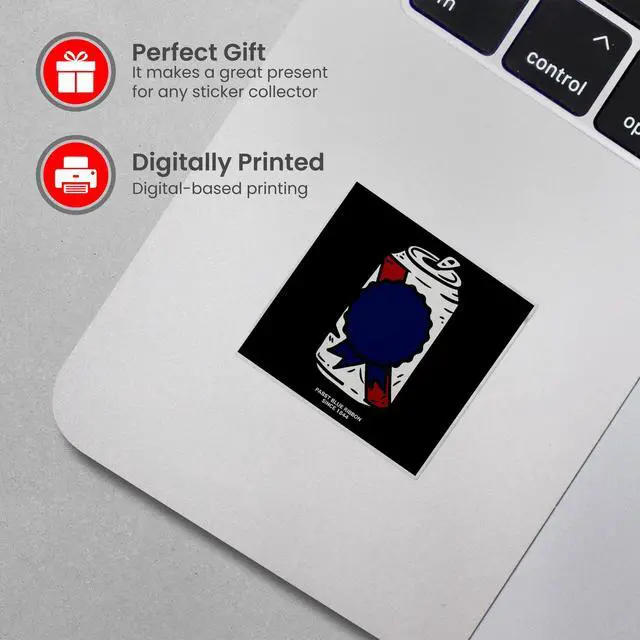 Alt view image 2 of 6 - Bumper Car Sticker Set - 3 Pack (Small, Medium, Large) PBR Stickers for Beer Lovers - Indoor and Outdoor Durable Vinyl Sticker, Weather Resistant Vinyl Decals for Laptops & Coolers