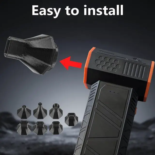 Alt view image 7 of 7 - Electric Air Duster Nozzle Kit for WOLFBOX MF50 | Concentrated Airflow for Efficient Cleaning | Enhanced Reach & Precision