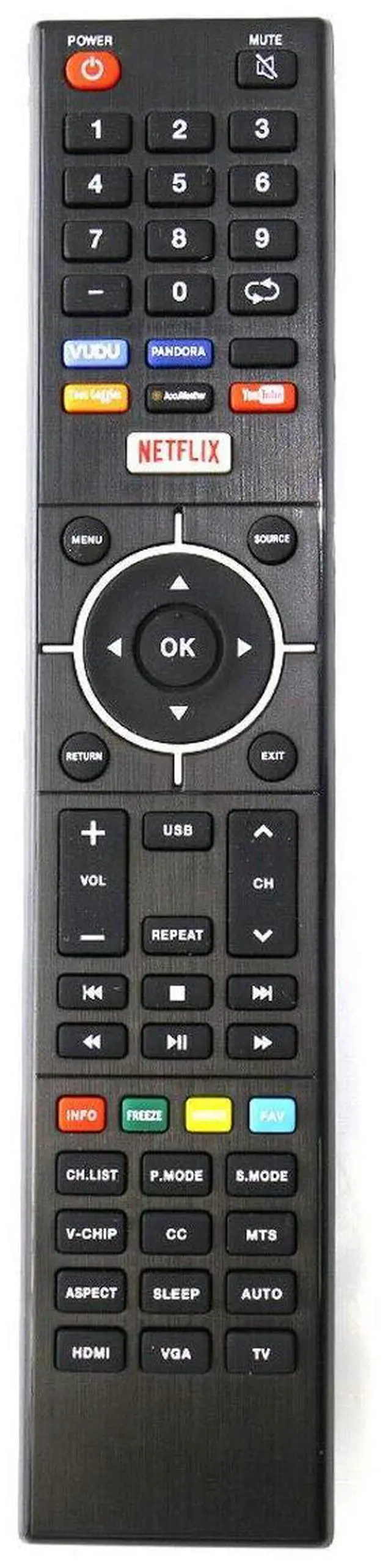 Main image of New Remote Control for Element TV ELST4017 ELSJ5517 E4SFC5017 E2SW3918