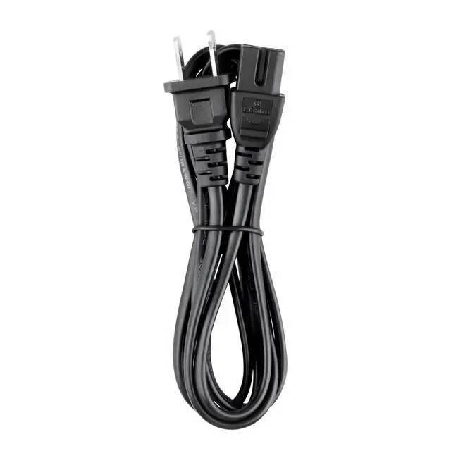 Alt view image 3 of 5 - 6ft Polarized Power Cord Cable Compatible with VIZIO TV D32H-C1 D39H-D0 D43-C1 D50U-D1