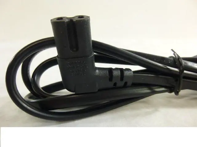 Alt view image 5 of 7 - 6 Foot TV AC Replacement Power Cord for Samsung PN 3903-000853 3903-000599 90° Angled 2 Prong Figure 8