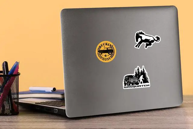 Alt view image 2 of 6 - Ford Bronco 100 Vinyl Stickers Waterproof Die-Cut Decals Laptop Scrapbook