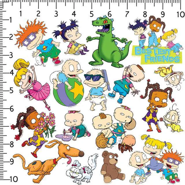 Alt view image 2 of 6 - Rugrats 100 Vinyl Stickers Waterproof Die-Cut Decals Laptop Water Bottle