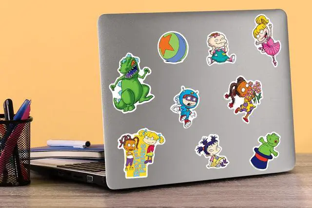 Alt view image 5 of 6 - Rugrats 100 Vinyl Stickers Waterproof Die-Cut Decals Laptop Water Bottle
