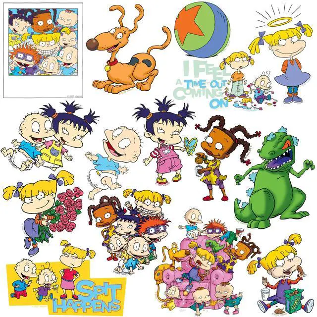 Alt view image 3 of 6 - Rugrats 100 Vinyl Stickers Waterproof Die-Cut Decals Laptop Water Bottle
