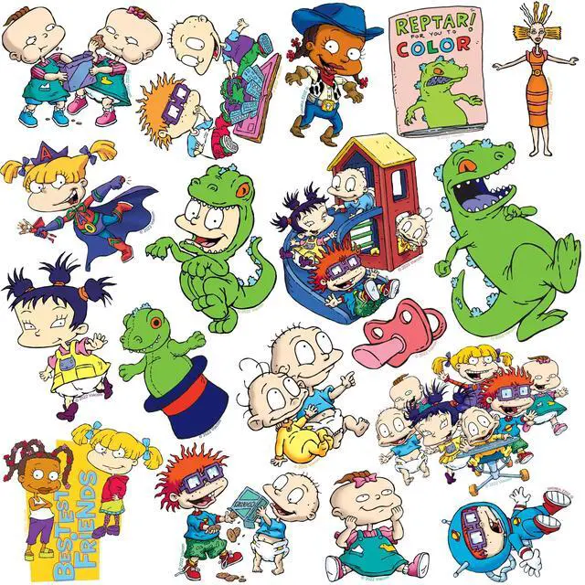 Alt view image 4 of 6 - Rugrats 100 Vinyl Stickers Waterproof Die-Cut Decals Laptop Water Bottle