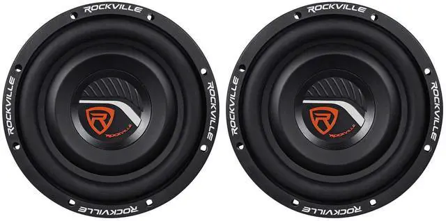 Main image of W8T4-S2 8" SVC 2-Ohm Slim Car Subwoofer, 1000W Peak/250W, 2-Pack | CEA-2031 Compliant, 1.5" Voice Coil, 33oz Magnet, Butyl Surround, Steel Basket, Nickel Terminals, 2.5" Depth, 39Hz-500Hz, RMS