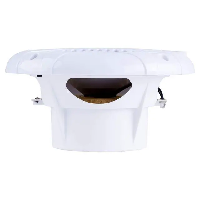 Alt view image 2 of 6 - Audio MXA602SLW MXA OEM Fit 6.5" Marine Grade Coaxial Speakers, White with Blue LED - Pair
