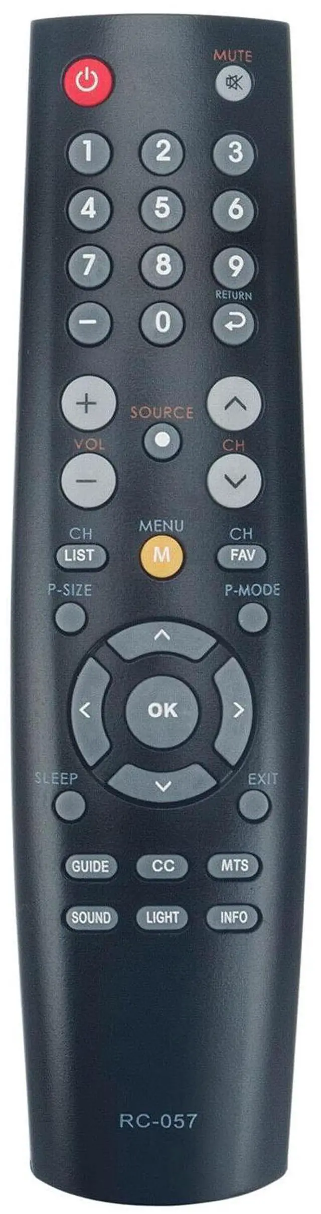 Main image of New Replace Remote for Coby TV TFTV3229 TFTV2225 TFTV2425 LEDTV5536 LEDTV1926