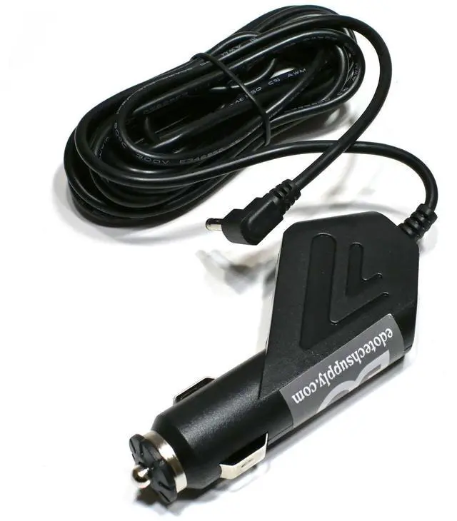 Main image of EDO Tech 10 ft Car Charger Power Cable Cord for Cobra CDR 840 Drive & SECURITYMAN Carcam-SD HD DashCam DVR