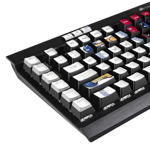 Alt view image 2 of 4 - Decal Other Skin Compatible with K95 RGB Platinum Mechanical Gaming Keyboard - Officially Licensed Marvel Deadpool Babypool Playing Design