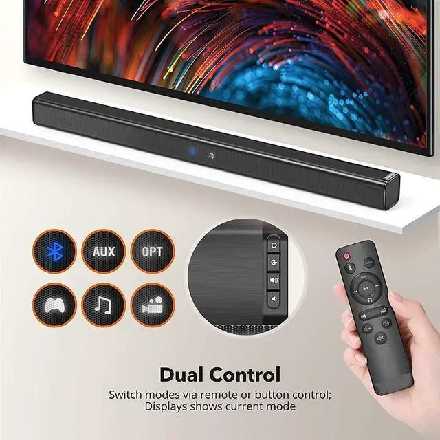 Alt view image 3 of 3 - OEM Replacement Remote Control for TaoTronics Sound bar TT-SK023 and All Series of SAKOBS Wired & Wireless Bluetooth 5.0 Stereo Soundbar