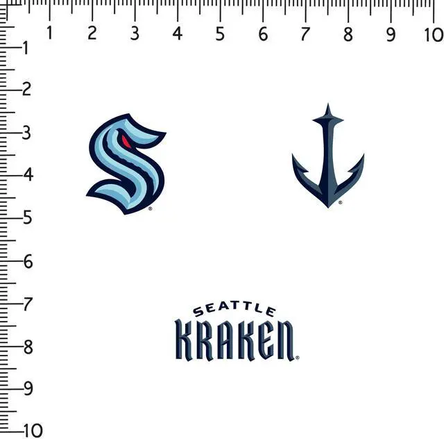 Alt view image 2 of 6 - NHL Seattle Kraken Logo 150 Vinyl Stickers Waterproof Die-Cut Decals Laptop