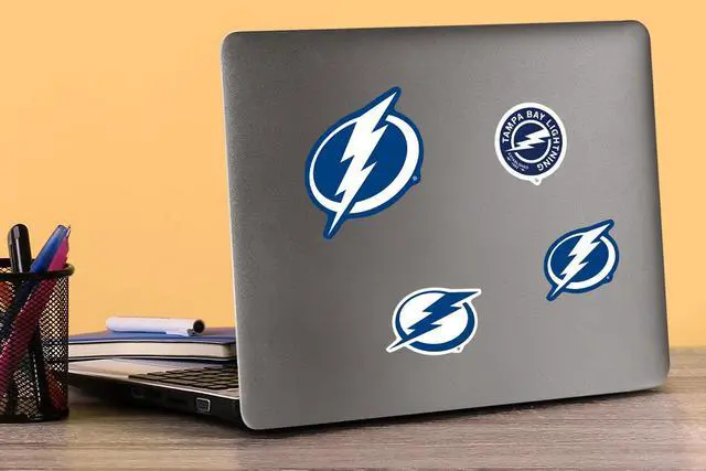 Alt view image 3 of 6 - NHL Tampa Bay Lightning Team Logos 200 Vinyl Stickers Waterproof Die-Cut