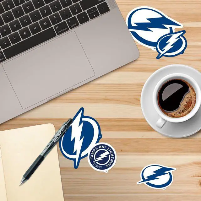 Alt view image 5 of 6 - NHL Tampa Bay Lightning Team Logos 200 Vinyl Stickers Waterproof Die-Cut