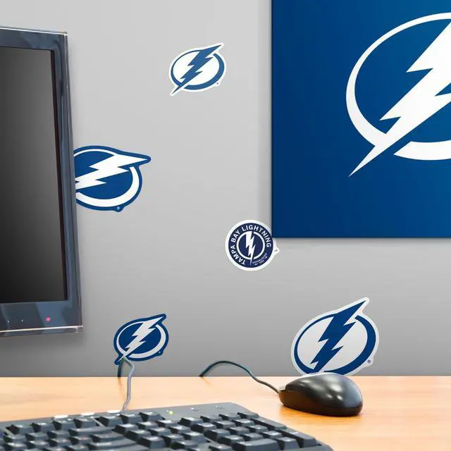 Alt view image 6 of 6 - NHL Tampa Bay Lightning Team Logos 200 Vinyl Stickers Waterproof Die-Cut