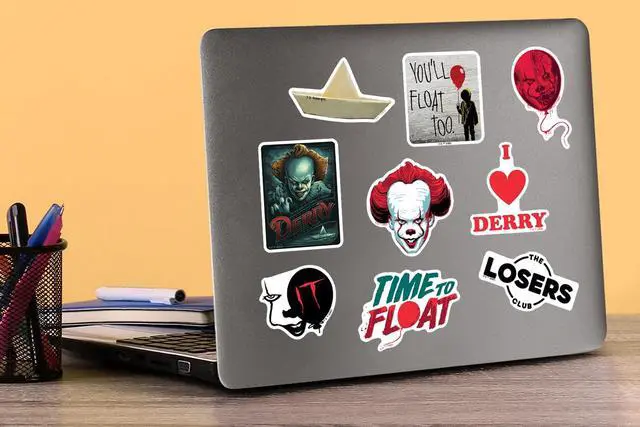 Alt view image 4 of 5 - IT Chapter Two 200 Vinyl Stickers Waterproof Die-Cut Decals Laptop Car