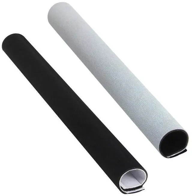 Main image of Electiduct 1.25" Neoprene Easy Cable Wrap with Hook and Loop Fastener Wire Manager Cord Protector - Reversible Black/White - 10 Feet