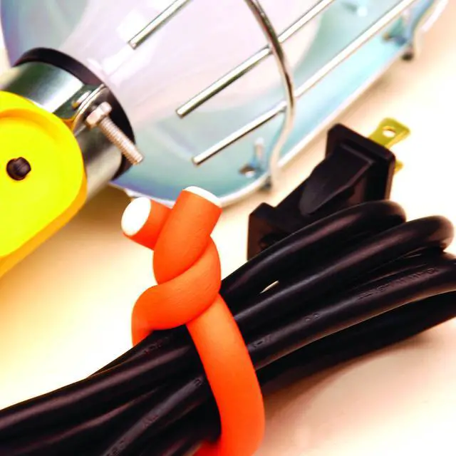 Alt view image 4 of 4 - 5" Flexi Ties Cable Wrap - (Orange/Gray/Black) - 16 Count