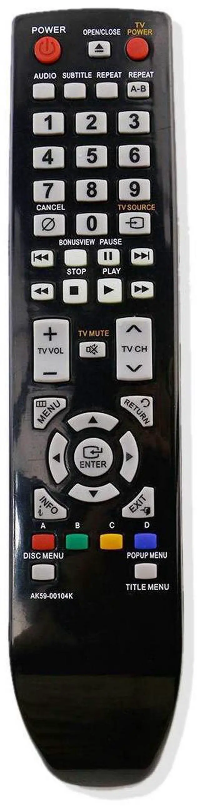 Main image of New AK59-00104K Remote for Samsung Blu-Ray Disc BD-P1600 BD-P3600 BDP1600A
