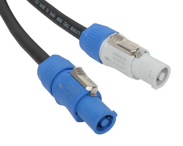 Alt view image 2 of 2 - Neutrik PowerCon Power Extension Cable | 100' ft | PC12-AB-100 | Made in the USA