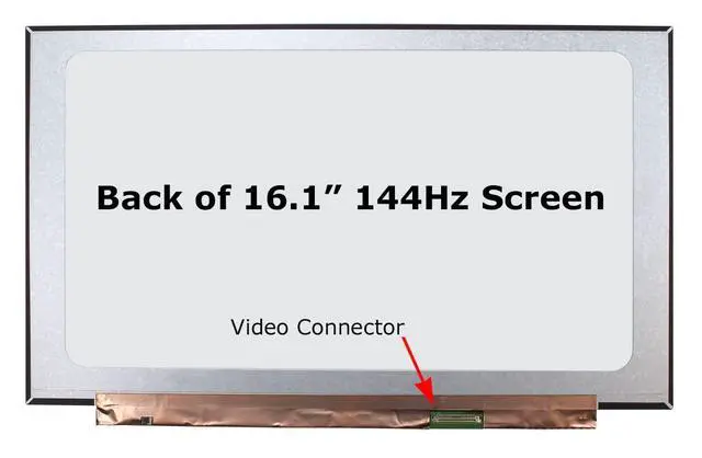 Alt view image 2 of 6 - Screen Replacement for HP Victus 16-S1023DX 16-S0075NR | 40pin 144Hz FHD Matte IPS 1920x1080 LCD LED Display with Tools and Tape