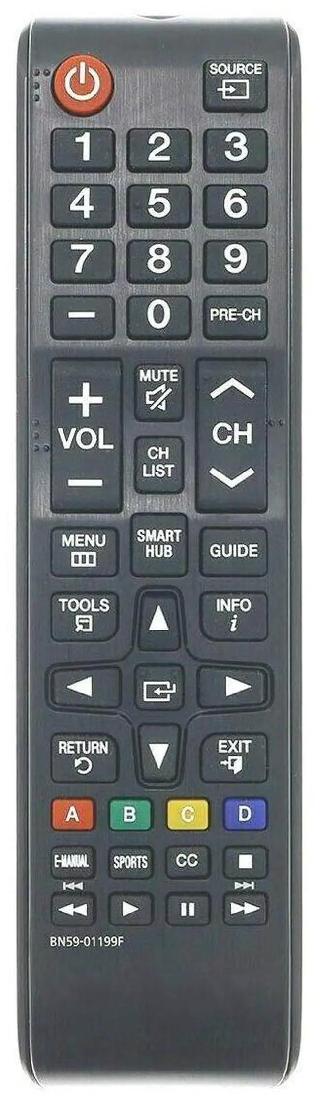 Main image of Replacement TV Remote Control Controller for Samsung LH55BETHLGFXGO BE55T-H 55", LH65BETHLGFXGO BE65T-H 65" 4K PRO TV