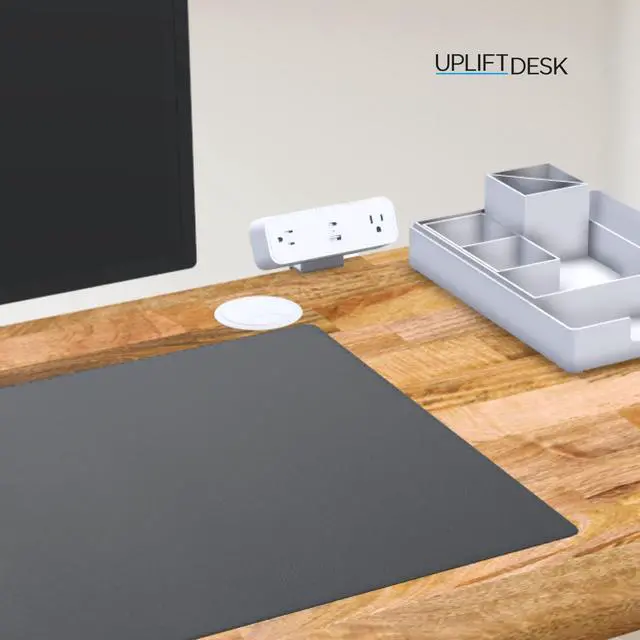 Alt view image 3 of 7 - DuoMount Desk Clamp Power Strip USB-C & USB-A Charging Desk Power Strips with 10ft Cord, Edge Mount Hub for Home Office and Gaming Accessories (White)