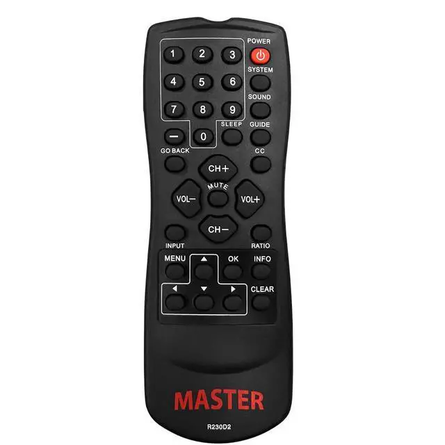Main image of Master TV Remote for RCA + Continu.us Televisions - R230D2