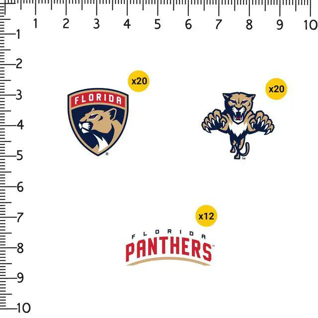 Alt view image 2 of 6 - NHL Florida Panthers Logo 100 Vinyl Stickers Waterproof Die-Cut Decals Car