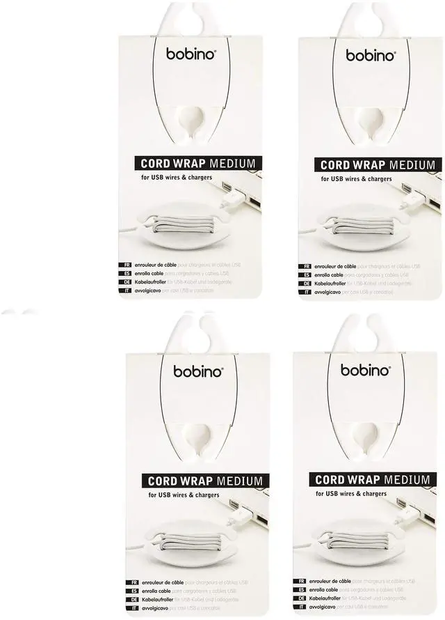 Main image of Cord Wrap: Medium/White Value Pack of 4