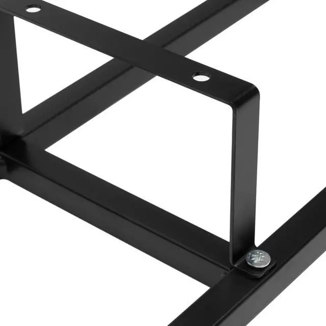 Alt view image 6 of 7 - Wall Mount 34 Inch Media Storage Rack, CD DVD Organizer Metal Shelf, Cube Storage Media Shelf and Video Game Organizer (5, Black)