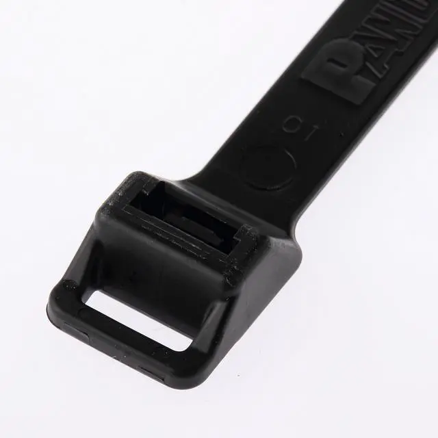 Alt view image 2 of 3 - PLT5EH-C0 Cable Tie, Extra-Heavy, Weather Resistant Nylon 6.6, 20.1-Inch Length, Black (100-Pack)