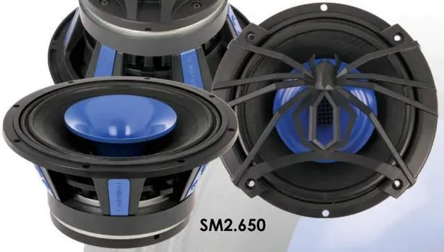 Alt view image 4 of 4 - SM2.650 6.5-Inch 2 Way 250W Pro Audio Midrange Speakers with Built in Horn Tweeter (Pair)