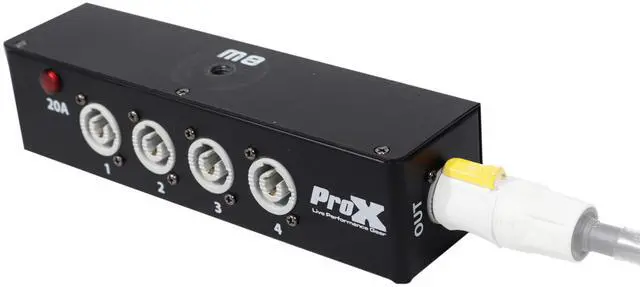 Alt view image 3 of 7 - Prox X-PWC X4 Box Power Center Four-Way Spitter for Indoor Power Connector Delivers Power for Up to 4 Fixtures