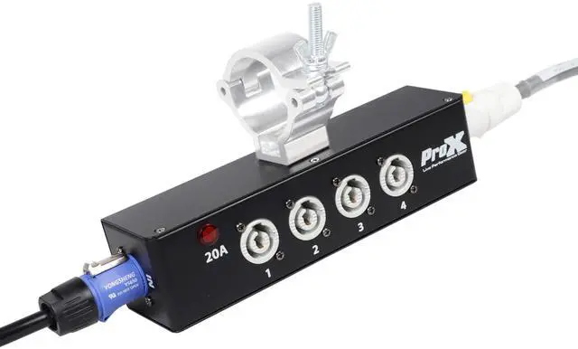 Alt view image 5 of 7 - Prox X-PWC X4 Box Power Center Four-Way Spitter for Indoor Power Connector Delivers Power for Up to 4 Fixtures